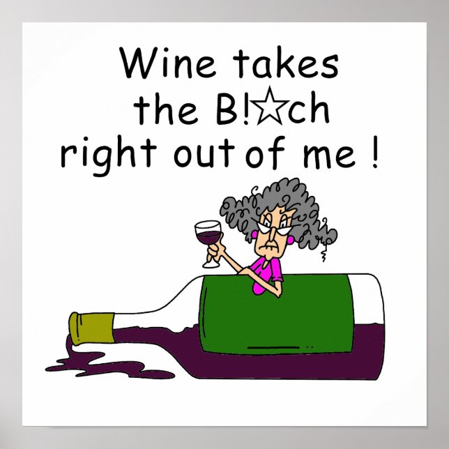 Wine Mellows Me Poster (Front)