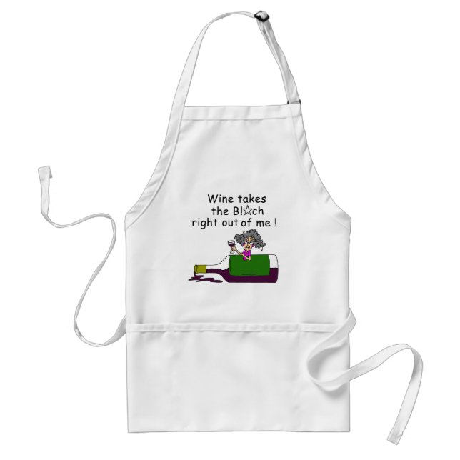 Wine Mellows Me Standard Apron (Front)