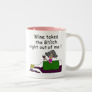 Wine Mellows Me Two-Tone Coffee Mug