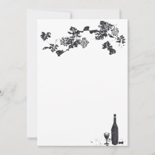 Wine Menu Invitation