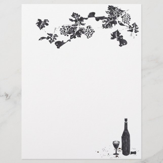 Wine Menu Letterhead (Front)