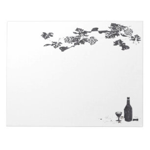 Wine Menu Notepad