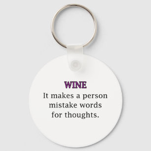 Wine Mistakes Key Ring