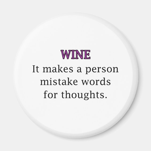 Wine Mistakes Magnet (Front)