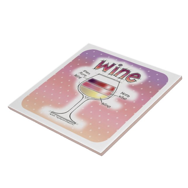 WINE, MORE WINE, EVEN MORE WINE TILE (Side)