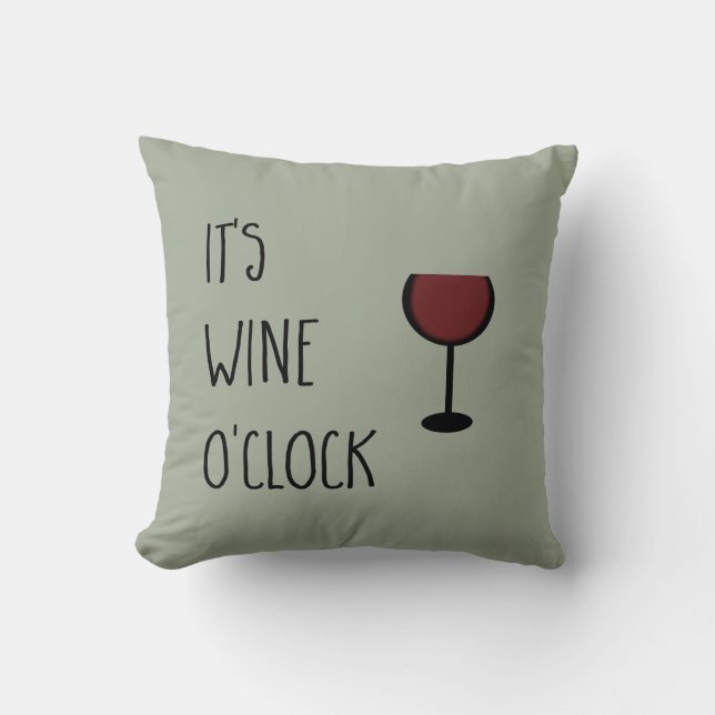 Wine O'Clock Cushion (Front)