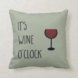 Wine O'Clock Cushion