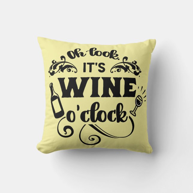 WINE O'CLOCK CUSHION (Front)