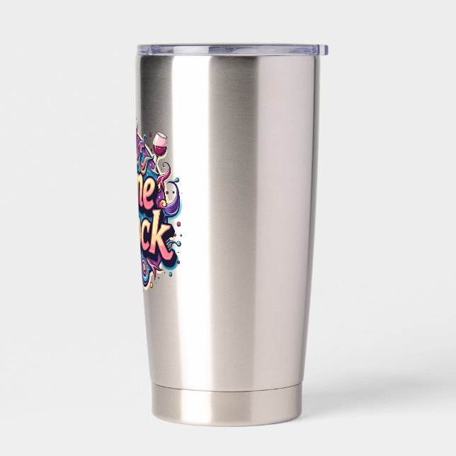 Wine o'clock insulated tumbler (Left)