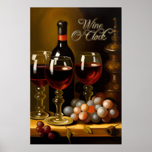 Wine O'Clock Poster