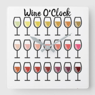 Wine O'Clock Wall clock