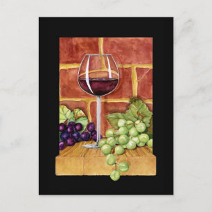 Wine on the Shelf Postcard