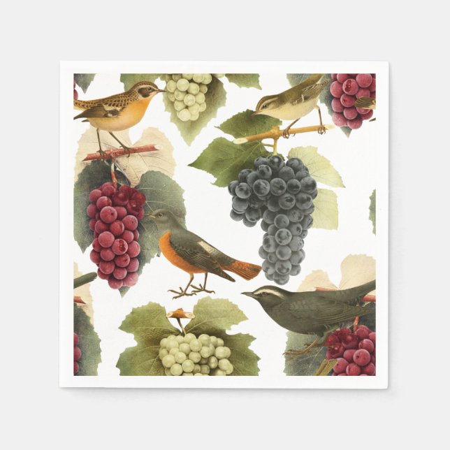 Wine On The Vine Napkin (Front)