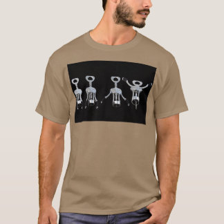 WINE OPENER AEROBICS AND REPEAT TEE SHIRT