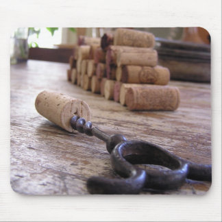 Wine Opener Mouse Pad