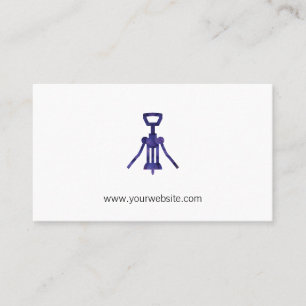 Wine Opener Sommelier Wine Grapes Appointment Card