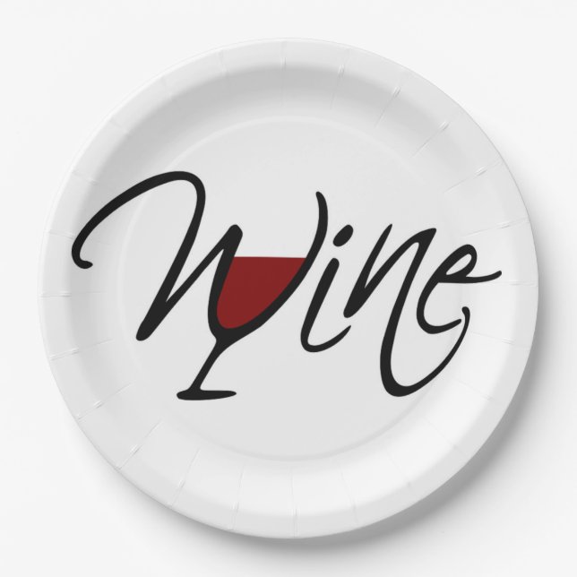 WINE PAPER PLATE (Front)