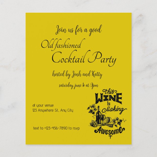 WINE PARTY FLYER (Back)
