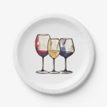 Wine Party Plates