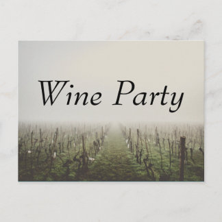 Wine Party Vineyard Custom Invite