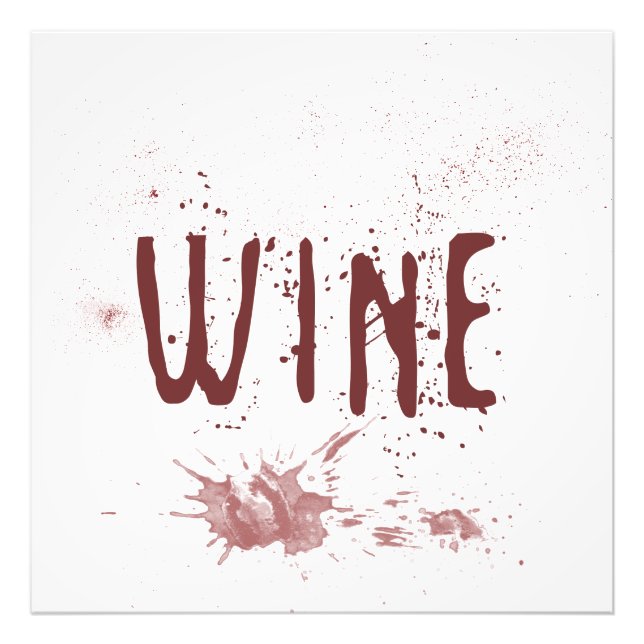 Wine Photo Print (Front)