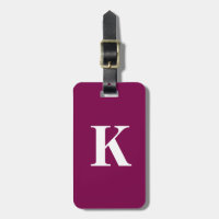 Wine Pink Monogram Initial Custom Gift Party Favor