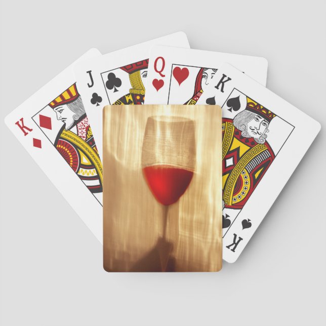 Wine Playing Cards, Standard Index faces. Cards (Back)