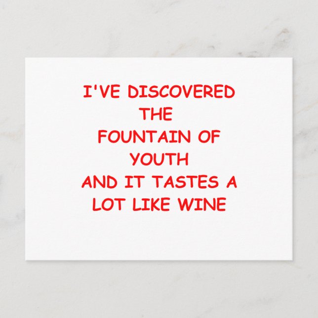 WINE.png Postcard (Front)