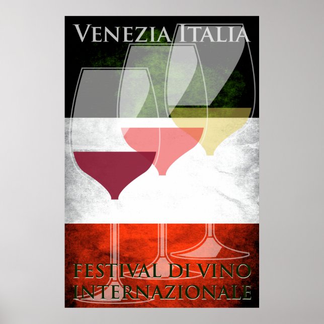 Wine Poster Italy Italian (Front)