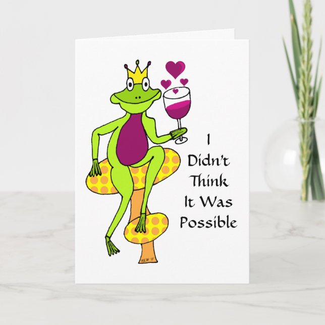 Wine Prince Valentine's Day Card (Front)