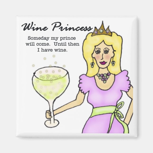 Wine Princess Magnet (Front)