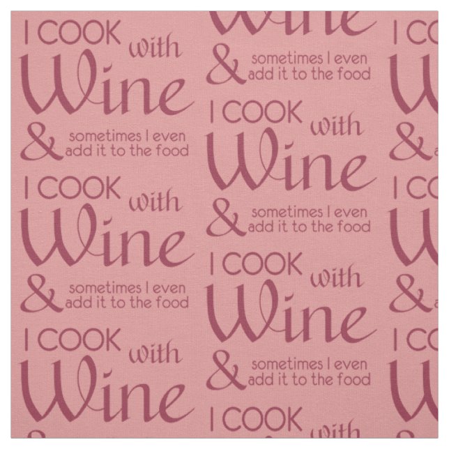 Wine Quote custom colour fabric (Swatch)