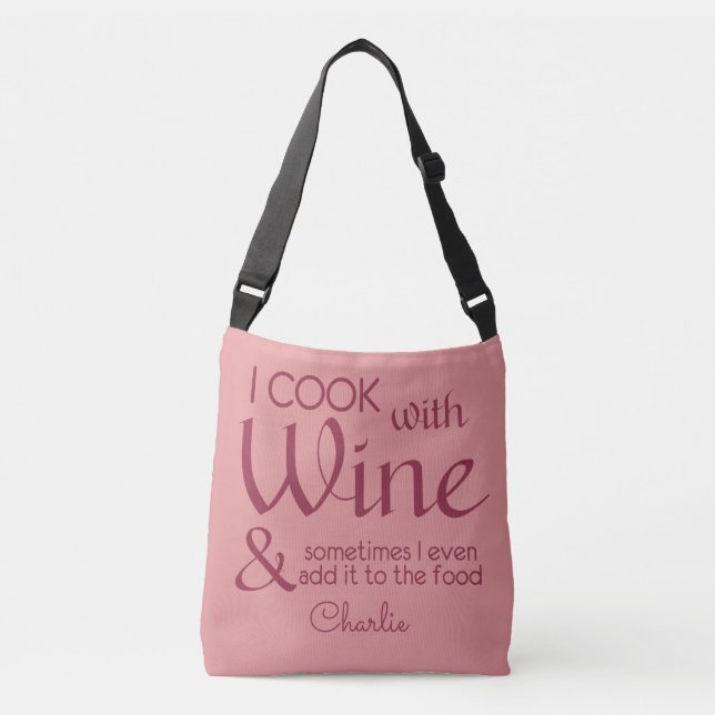 Wine Quote custom name bags (Front)