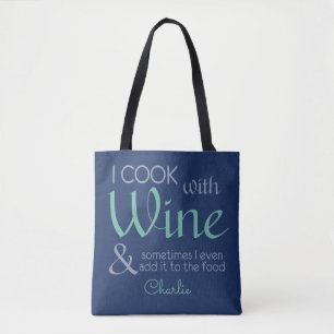 Wine Quote custom name bags