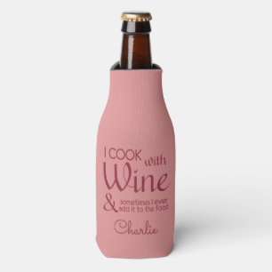 Wine Quote custom name bottle cooler
