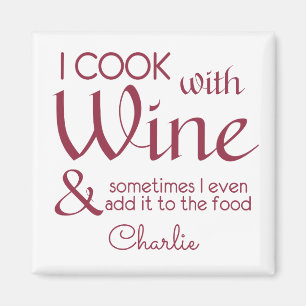 Wine Quote custom name magnet