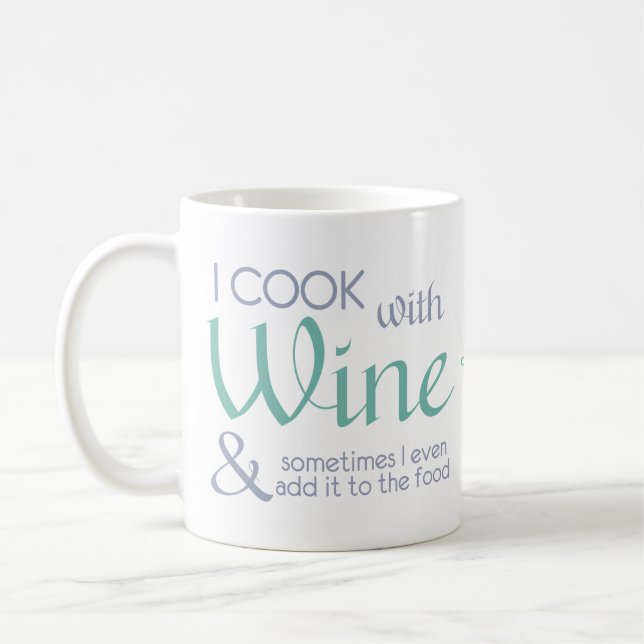 Wine Quote custom name mugs (Left)