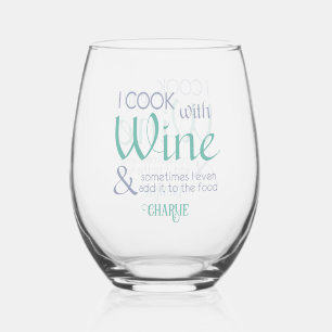 Wine Quote custom name Stemless Wine Glass
