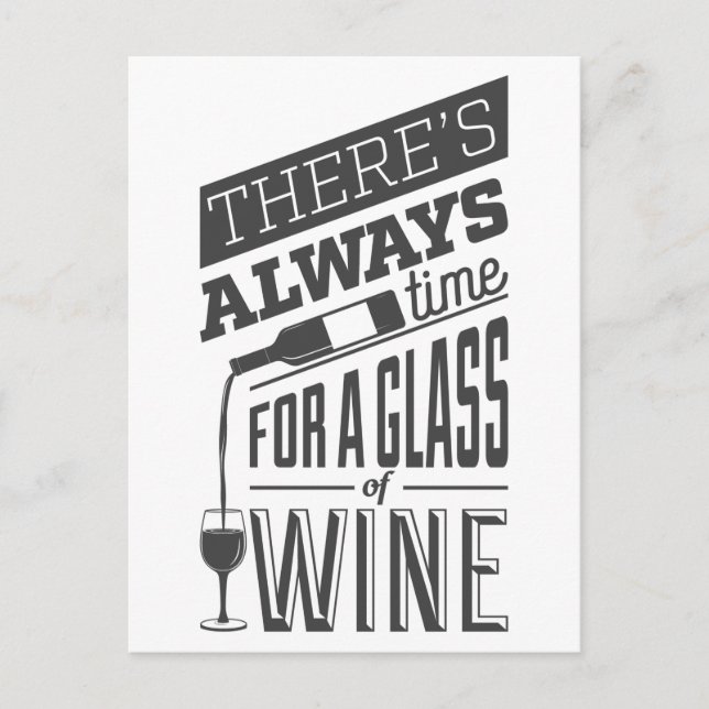 Wine Quote postcard (Front)