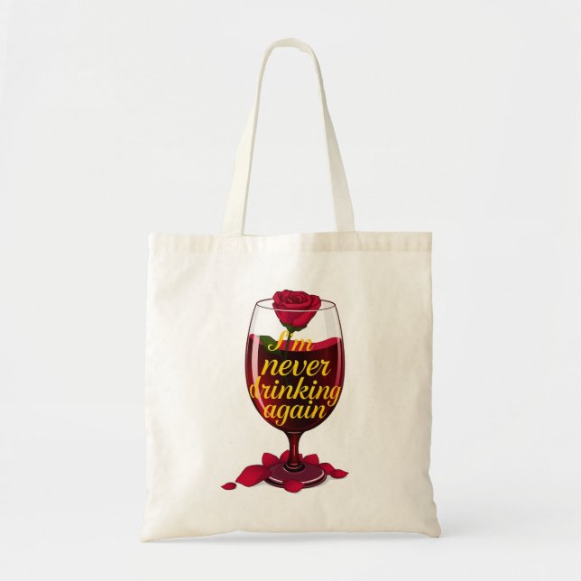 Wine Quote Tote Bag (Front)