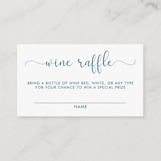 Wine Raffle Baby Shower Insert (Front)