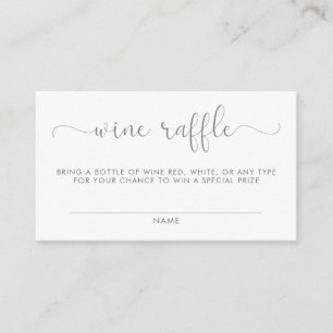 Wine Raffle Baby Shower Insert