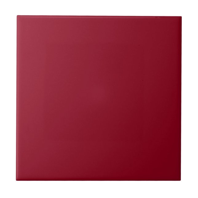 Wine Red Solid Colour | Classic | Elegant Ceramic Tile (Front)