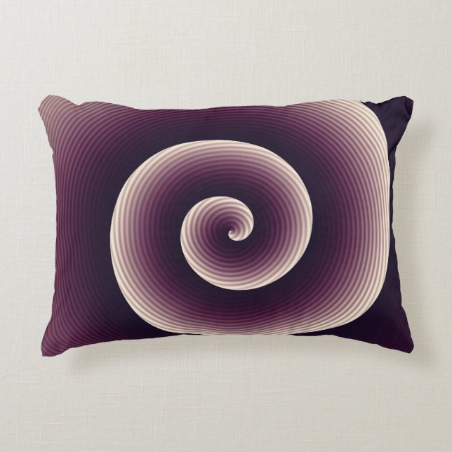 Wine Red Twirl Decorative Cushion (Front)