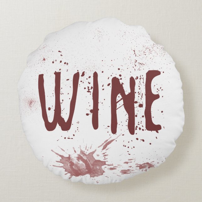 Wine Round Cushion (Back)