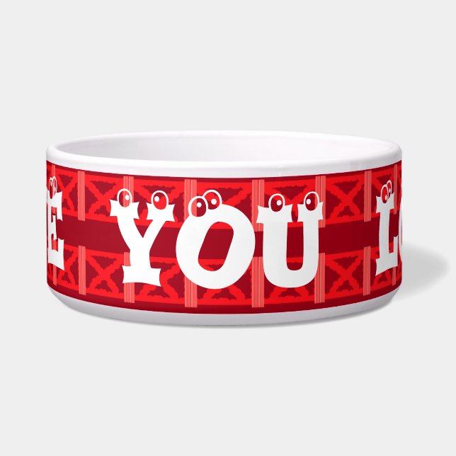 Wine ruby red with crosses love lots message (Front)