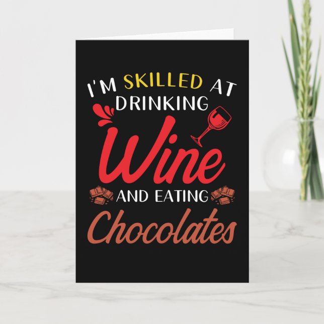Wine Saying Funny Card (Front)