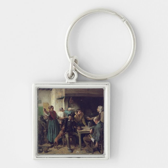 Wine Shop Monday, 1858 Key Ring (Front)