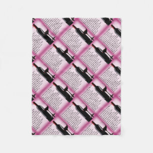 Wine   Sister in Law  Poem Fleece Blanket