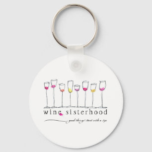 Wine Sisterhood Keychain